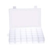1Pcs 36 Grids Clear Plastic Jewelry Box Organizer Storage Container