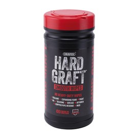 Draper 12434 Hard Graft Multipurpose Smooth Wipes (Tub of 80)