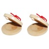 origin Wooden Castanets Hand Friendly Educational Castanets for Kindergarten Elementary