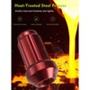 M12x1.5 Spline Lug Nuts - 20Pcs Red Closed End Nuts