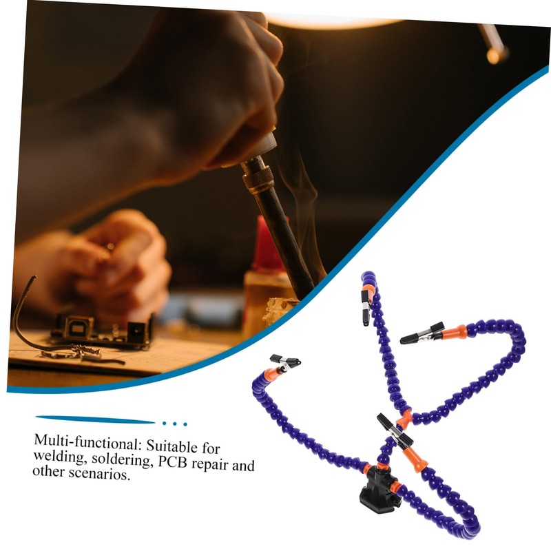 LABRIMP Soldering Third Hand Tool Flexible Arms and Non- Base