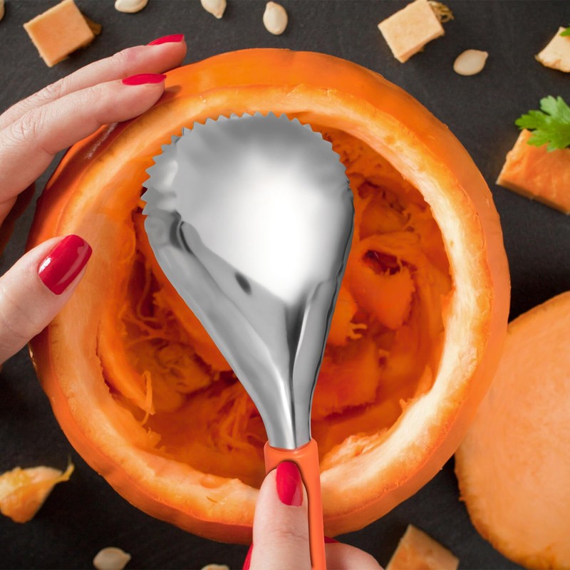 OUNONA Stainless Steel Pumpkin Corer Tool Manual Fruit Core Remover