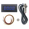 DIGITEN 4 Digital LED Tachometer RPM Speed Meter+Hall Proximity Switch