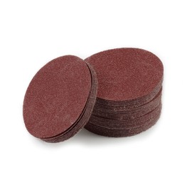 LEONTOOL 50 PCS 4 Inches Sanding Discs Hook and Loop 40 Grit Sanding Pads for Orbital Sander Round Orbital Sandpaper No Hole