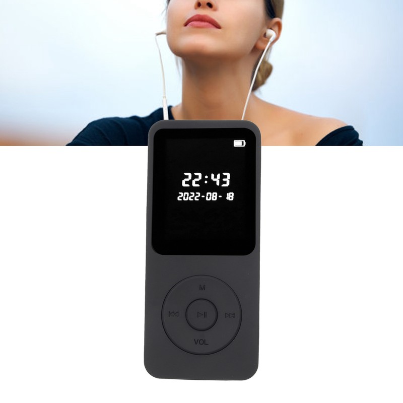 MP3 MP4 Player Bluetooth 5.0 Ultra Thin Digital LCD 1.77