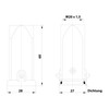 Harting Han 19200031443 3A Sleeve Housing with Glued Seal, 1