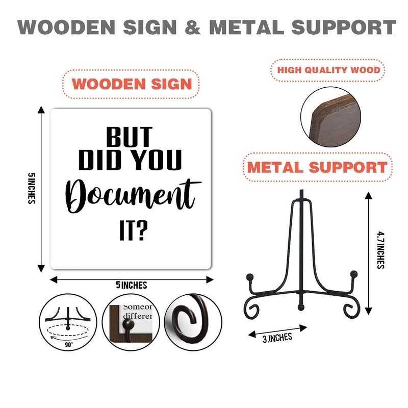 But Did You Document It Funny Office Wooden Signs Gift,
