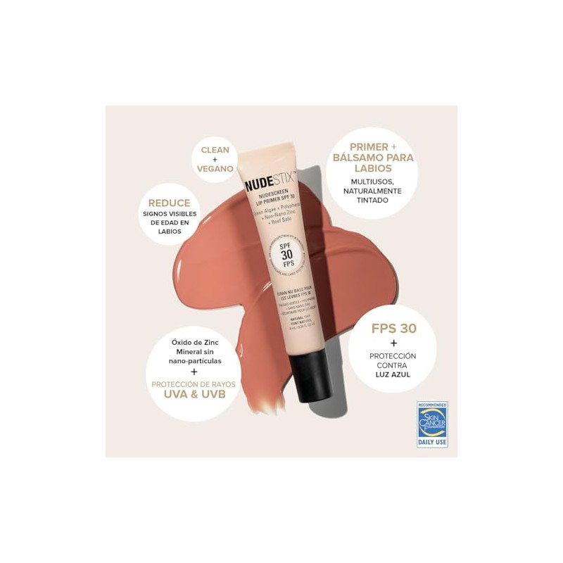 NUDESTIX Nudescreen Lip Primer SPF 30 – Tinted Mineral Lip