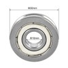 sourcing map V6000ZZ V-Groove Shaped Bearing 10x30x8mm Double Metal Shielded
