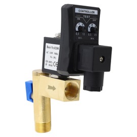 Premium G1/2 Brass Electric Timed Drain Valve, Automatic Condensate Management with Adjustable Discharge Time, for Air Compressor (#2)