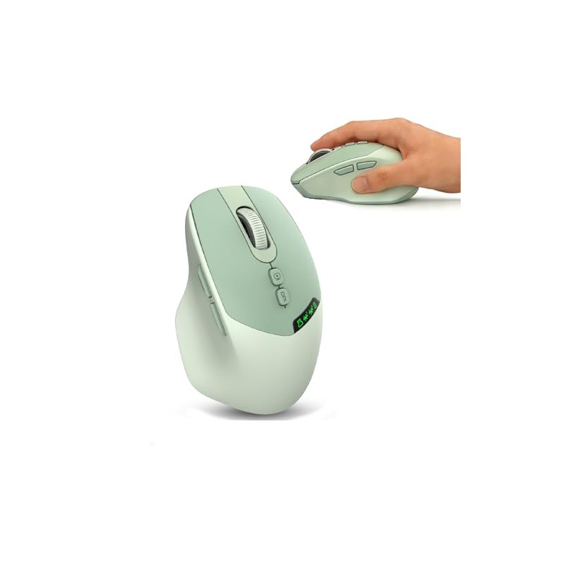 Samudgate Wireless Silent Bluetooth Mouse for Laptop - Rechargeable Dual-Mode