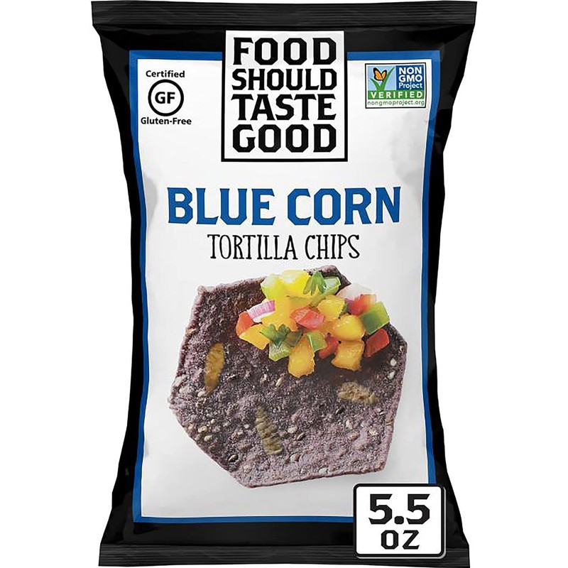 Food Should Taste Good Gluten Free Blue Corn Tortilla Chips