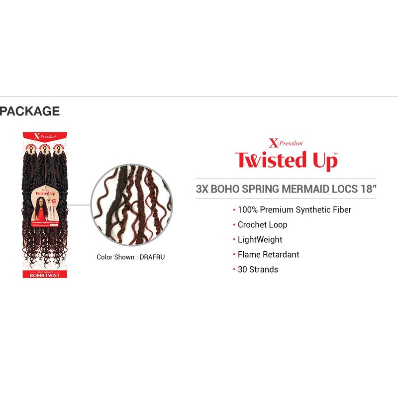 Outre Crochet Braids X-Pression Twisted Up 3X Boho Spring Mermaid