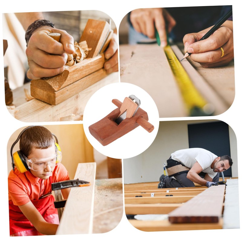 TEHAUX Mini Hand Planer Tool DIY Trimming Plane for Woodworking