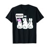 Funny Bunny Ears Selfie Cute Rabbits Photo T-Shirt