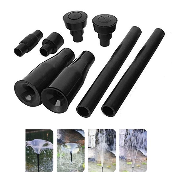 Dahszhi 1 Set Plastic Garden Waterfall Fountain Nozzle Head Set