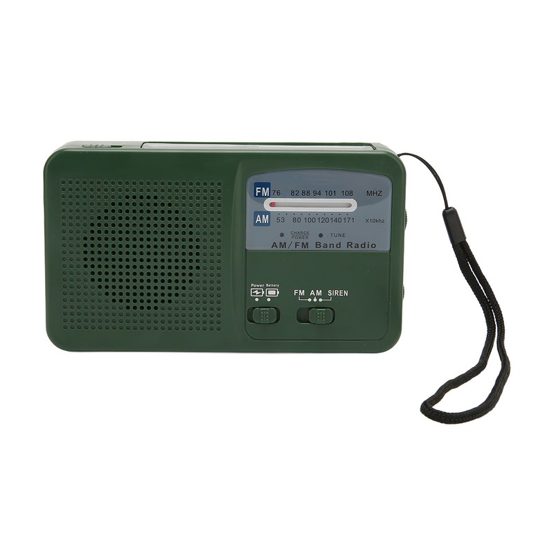Solar Hand Crank Radio Multifunction Portable Rechargeable Emergency Radio with