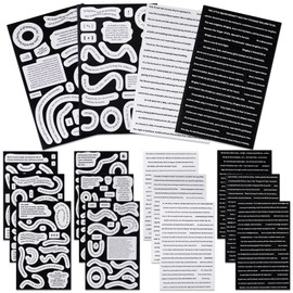 16PCS Quote Stickers Small Talk Stickers for Journaling, Scrapbook Stickers for Scrapbooking Supplies, Phrase Quote Stickers for Journaling Supplies Junk Journal DIY Card Making Aesthetic Stickers