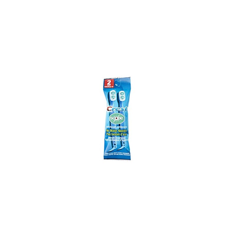 Crest Scope | Mini Brushes-Disposable Toothbrushes with Toothpaste and Pick