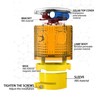 QXMH Solar Strobe Warning Light - Bright 360 Degree Solar