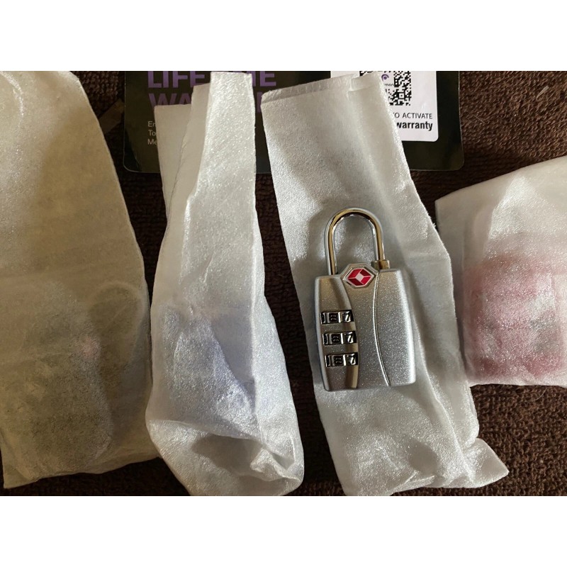 Fosmon TSA Accepted Luggage Locks, (4 Pack) Open Alert Indicator