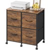 HIGDBFE 4 Drawer Lateral File Cabinet, Mobile Filing Cabinet Printer