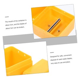 Mipcase 1pc Waste Blades Container for Safe Disposal of Used Blades Easy to Use and Reusable for Crafting and Projects