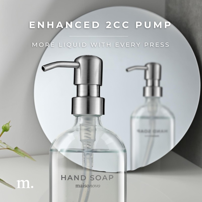 MaisoNovo Hand Soap Dispenser for Bathroom | 16.9 fl oz