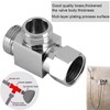 ANKROYU 3 Way Shower Diverter, Hose Diverter Fitting, T Shape