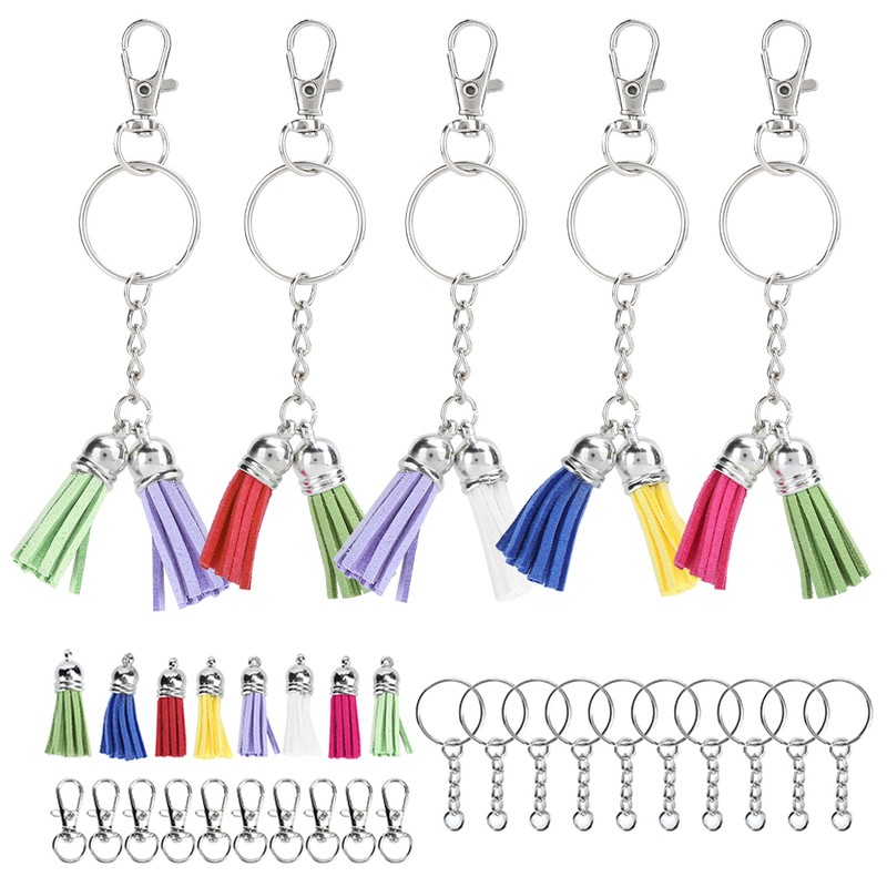 Key Chain Tassel Set Mixed Color Zinc Alloy Mobile Phone