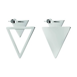 Liebeskind Berlin Ladies’ Stud Earrings, Stainless Steel, Stainless Steel, silver