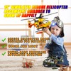 ANJARU Helicopter Toy with Lights and Sound,Simulative Rescue Helicopter Vehicles