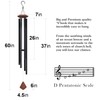 60" Extra Large Wind Chimes for Outside Deep Tone, Sympathy