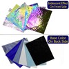 PALJOLLY 6 Sheets 7 1/2 x 6 inch Iridescent Stained