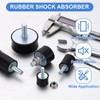 uxcell M8 Rubber Mounts, 4Pcs 30x15mm(DxH) Rubber Cylindrical Anti Vibration