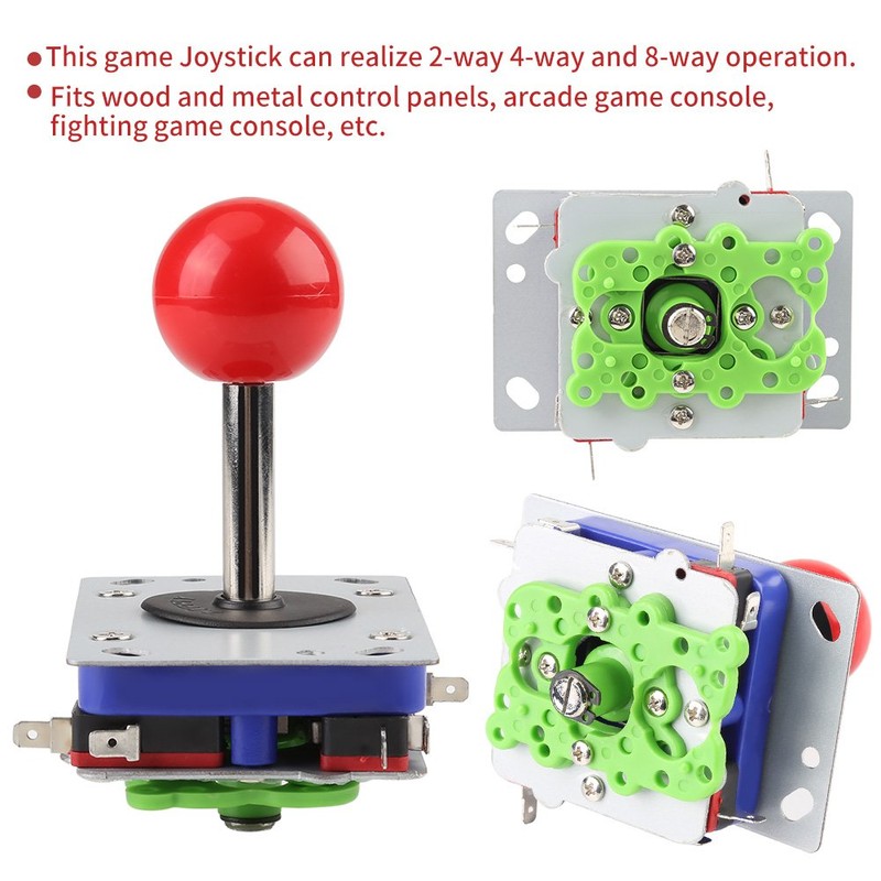 1pcs Arcade Joystick, Classic 2/4/8 Way Game Joystick Ball Adjustable