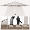 Tempera 9ft Patio Market Outdoor Table Umbrella with Push Button