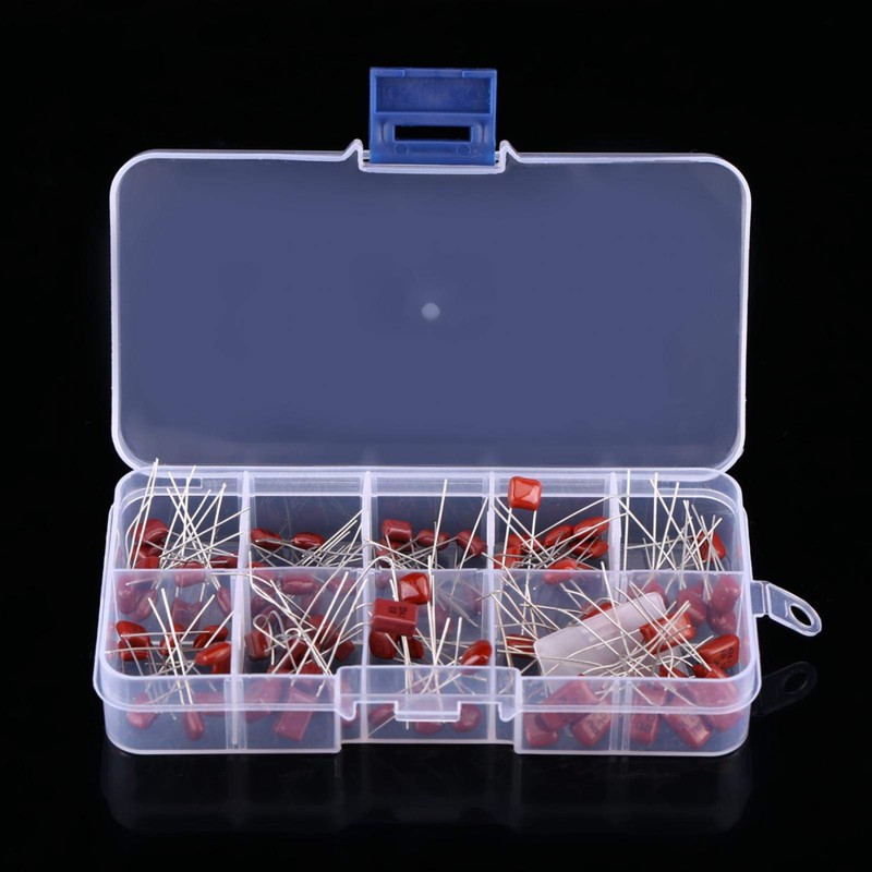 Pack of 100 Foil Capacitors, Polyester Capacitors, Metallised Polyester Film