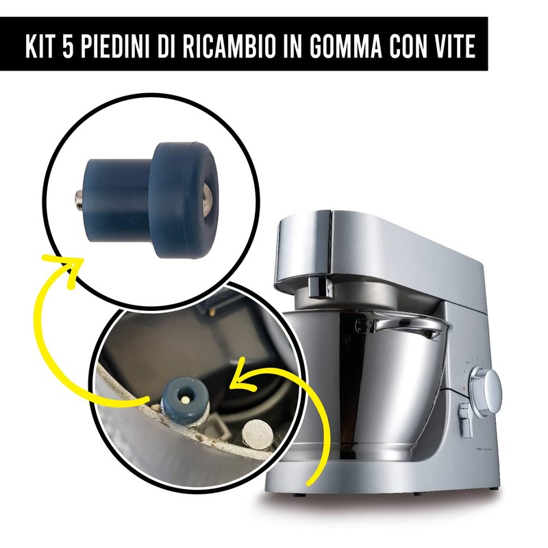 BSSTORE KW650568 Replacement Rubber Feet Kit with Screw - Compatible