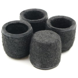 Design61 Set of 4 Felt Glides Glides Felt Caps for Round Tubular Chairs with a Diameter of 25 mm