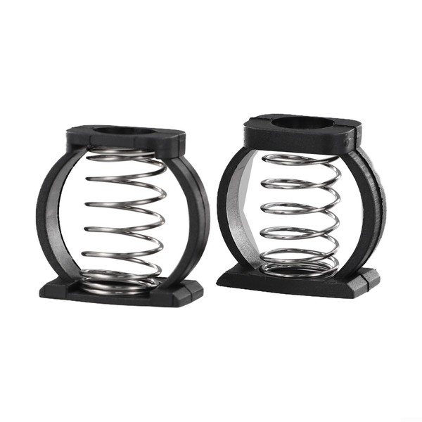 Drhomeam 2 Pieces C Buckle Bicycle Spring Hinge Clamp Folding