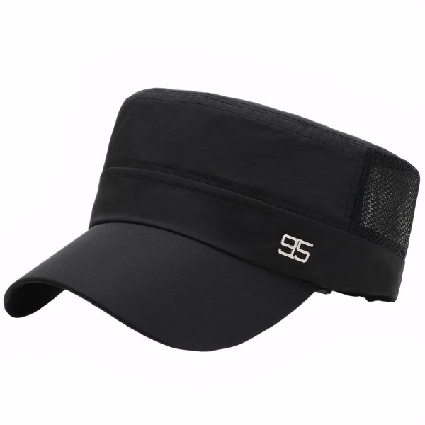 Cicilin Men's Work Cap, Summer, Mesh, Breathable, Quick Drying, Flirty,