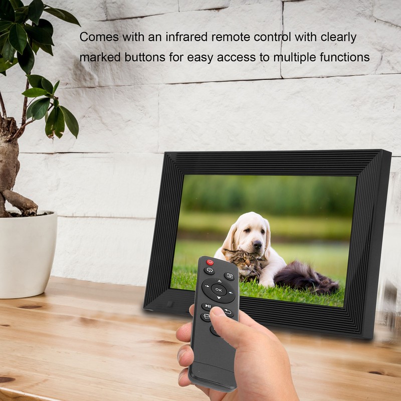 10.1inch Digital Photo Frame 1280x800 16:10 IPS Screen Remote Control