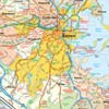 Boston, Massachusetts Wall Map - 11.5" x 14.5" Paper