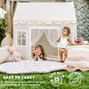 Tiny Land Play Tent with Padded Mat & LED Lights,