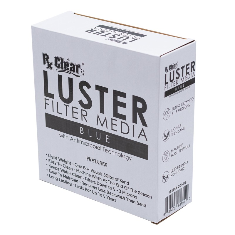 Rx Clear Blue Luster Filter Media for Swimming Pool Sand