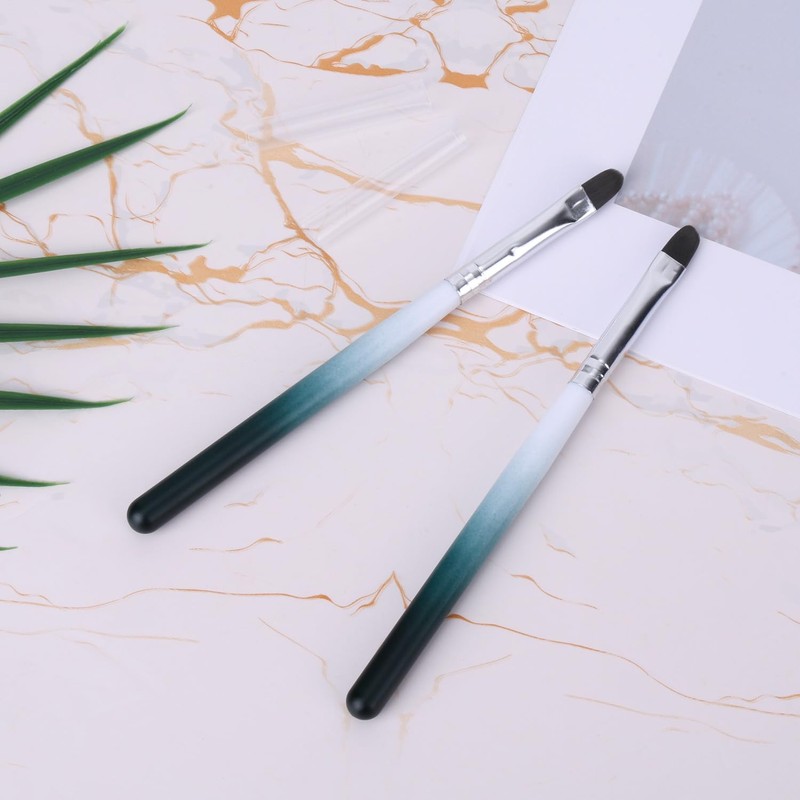 2pcs Nail Cleaning Brushes, Round Head Gel Polish Remover Pen