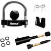RETRUE Keyed Alike Trailer Lock Set Tow & Store Lock Kit Include Universal Coupler Lock & Dual Hitch Receiver Pin Lock & Trailer Tongue Lock, Black