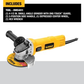 DEWALT DEWALT Angle Grinder, One-Touch Guard, 4-1/2 -Inch (DWE4011)