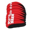 10Pcs/set Leather Golf Club Iron Head Covers Golf Putter Club
